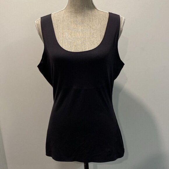 SPANX Black The Hide & Sleek Black Cami Tank Top Size Large - Picture 2 of 8